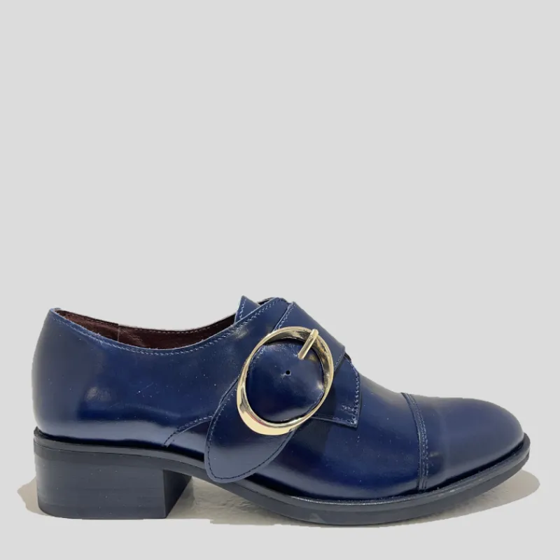 FUNCHAL LADY Zapatos*Blucher Hebilla Antic MARINO