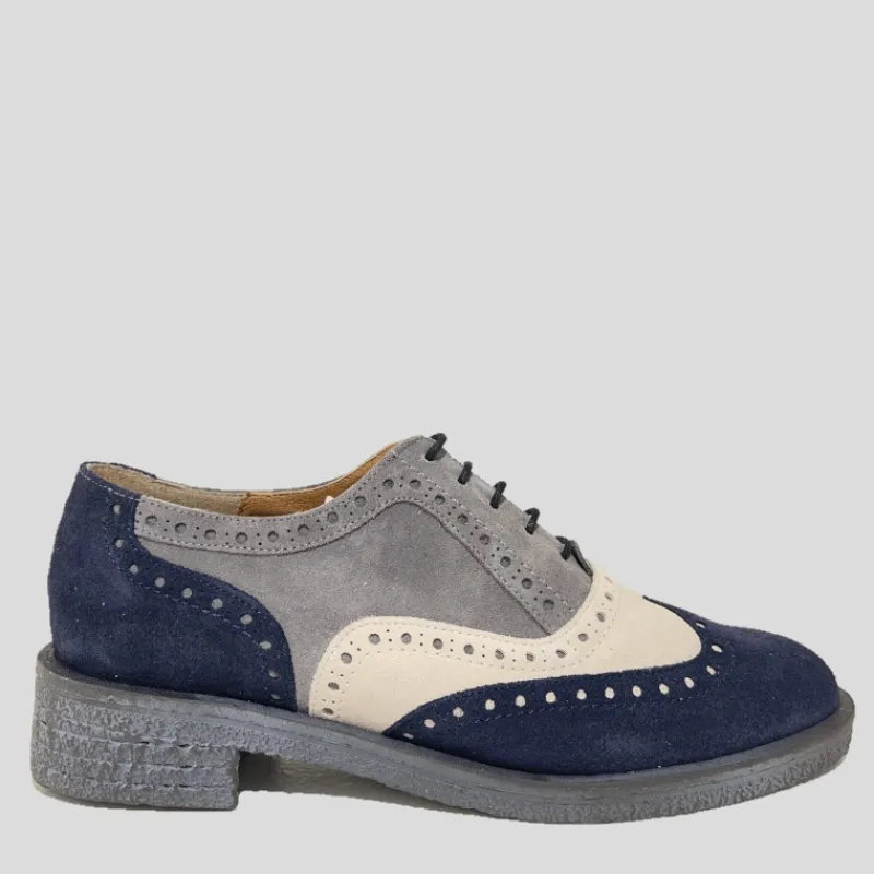 NE.KA.NE Zapatos*Blucher Oxford Ante TRICOLOR