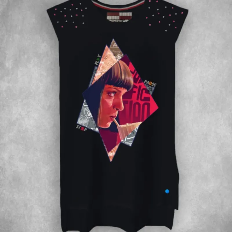 LA SAL Camisetas*Camiseta Mujer LaSAL Pull NEGRA
