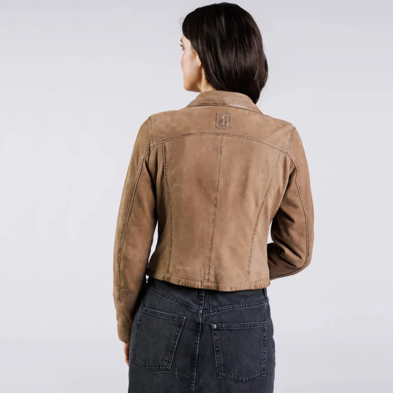 cazadora_freaky_nation_piel_vuelta_marrn_2.webp FREAKY NATION Abrigos Y Cazadoras*Cazadora Piel Vuelta MARRÓN