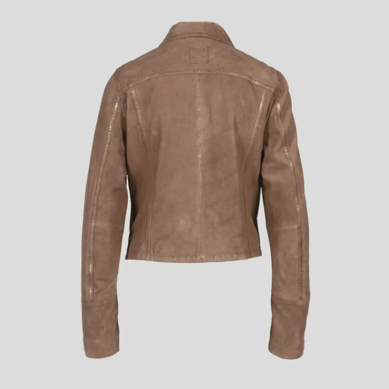 cazadora_freaky_nation_piel_vuelta_marrn_6.webp FREAKY NATION Abrigos Y Cazadoras*Cazadora Piel Vuelta MARRÓN