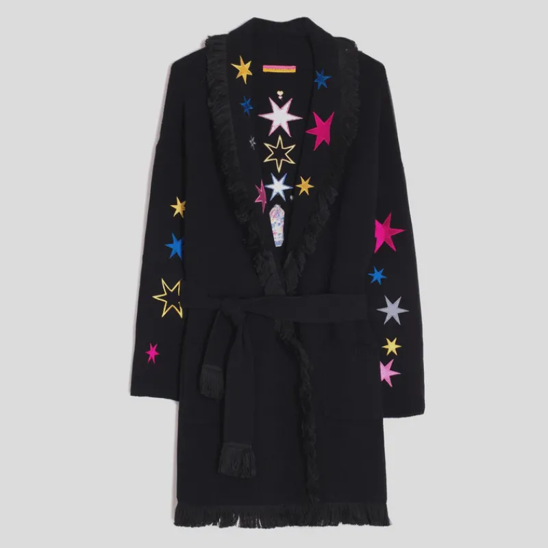 crdigan_bordados_vilagallo_rodeo_negro_3.webp VILAGALLO Chaquetas Y Blazers*Cárdigan Bordados Rodeo NEGRO