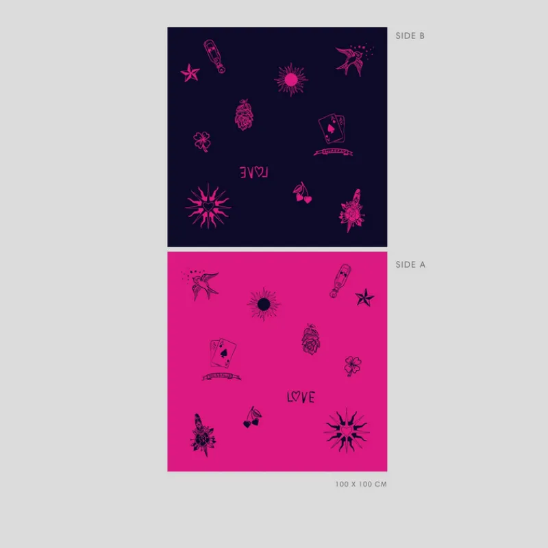 foulard_lana_vilagallo_tattoo_jacquard_rosa_5.webp VILAGALLO Pañuelos Y Bufandas*Foulard Lana Tattoo Jacquard ROSA