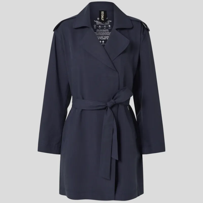 gabardina_corta_ecoalf_jaya_marino_6.webp ECOALF Abrigos Y Cazadoras*Gabardina Corta Jaya MARINO