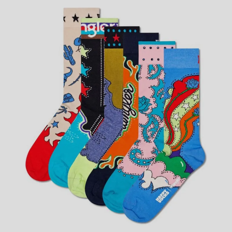 happy_socks_pack_wrangler_rodeo__2-1.webp HAPPY SOCKS Guantes, Gorras Y Calcetines*6-Pack WRANGLER Rodeo 36/40