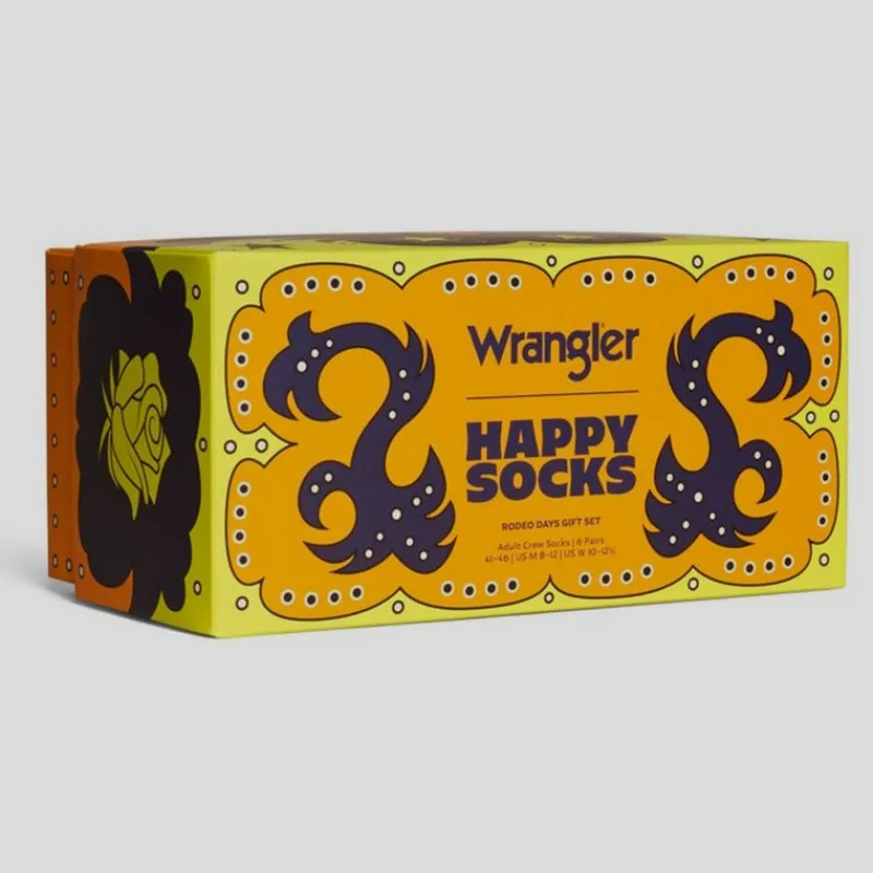 happy_socks_pack_wrangler_rodeo__8-1.webp HAPPY SOCKS Guantes, Gorras Y Calcetines*6-Pack WRANGLER Rodeo 36/40