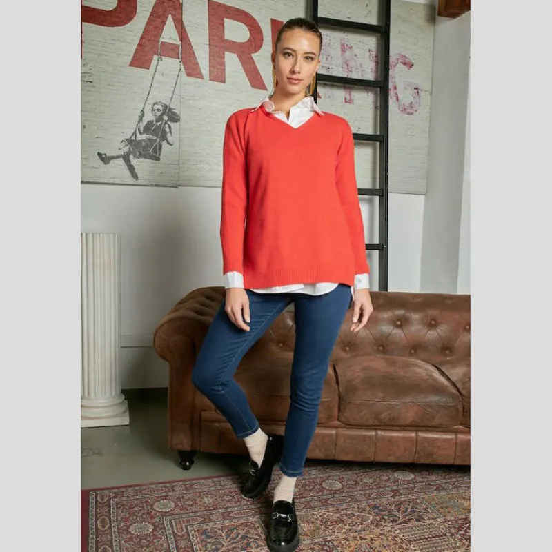 PAME CARRIONI Jerseys*Jersey Pico Básico NARANJA