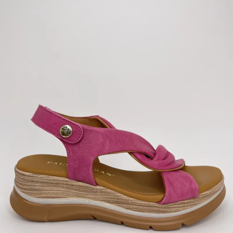 PAULA URBAN Sandalias*Sandalia Ondas Piel FUCSIA