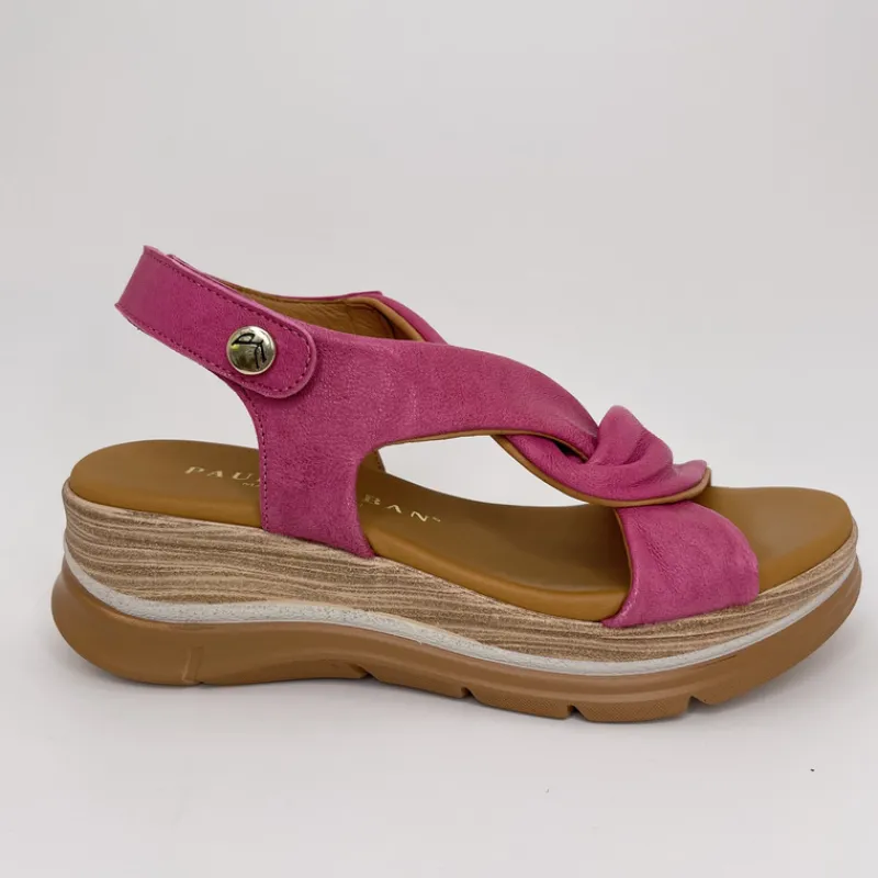 PAULA URBAN Sandalias*Sandalia Ondas Piel FUCSIA