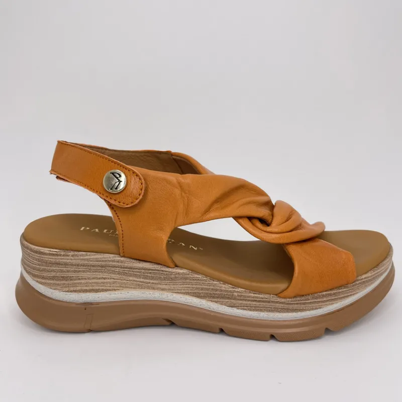 PAULA URBAN Sandalias*Sandalia Ondas Piel NARANJA
