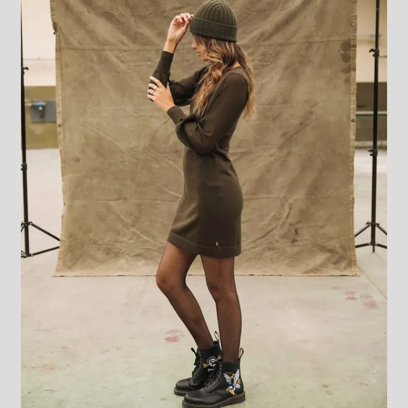 vestido_freeman_tporter_rosaland_khaki_10.webp FREEMAN T.PORTER Vestidos*Vestido Rosaland KHAKI