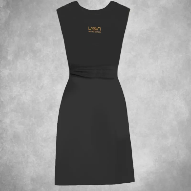 vestido_midi_sin_mangas_lasal_air_negro_2.webp LA SAL Vestidos*Vestido Midi Sin Mangas LaSAL Air NEGRO