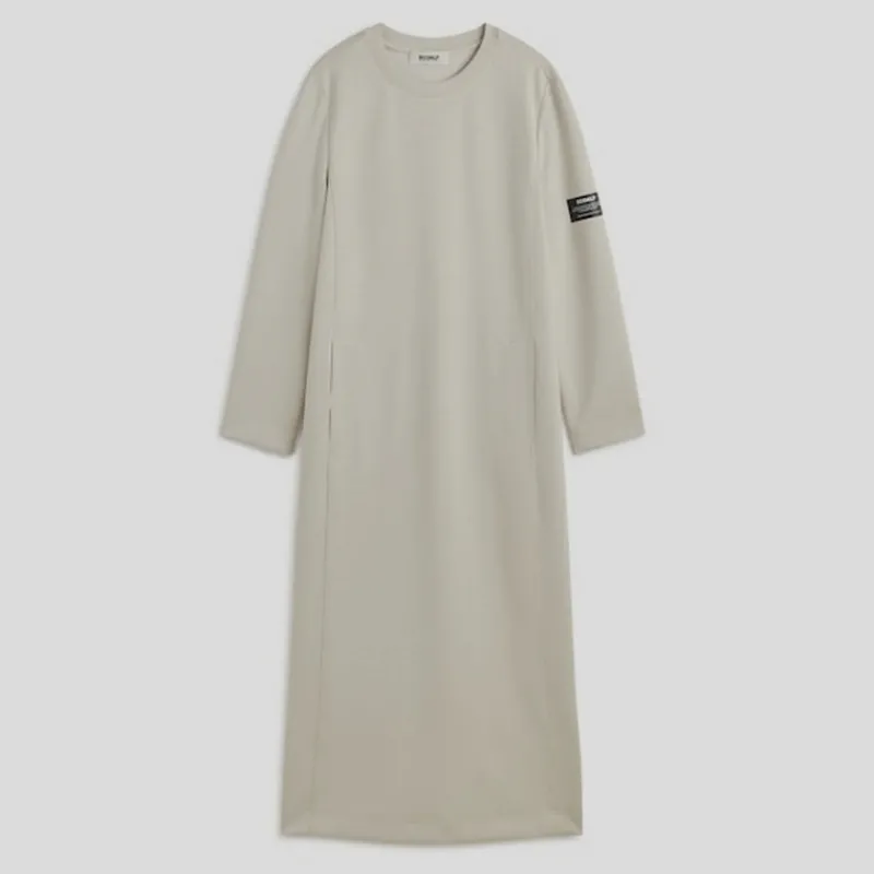 vestido_vegano_largo_ecoalf_cristal_beige_4.webp ECOALF Vestidos*Vestido Vegano Largo Cristal BEIGE