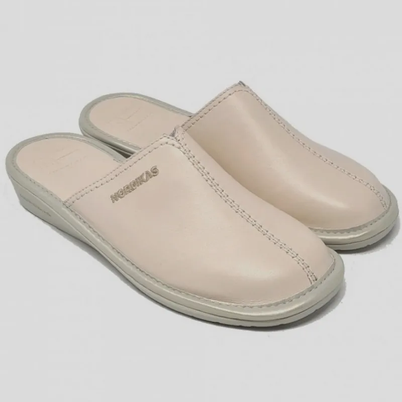 zapatilla_chinela_mujer_nordikas_piel_beige_2.webp NORDIKAS Zapatillas De Casa*Zapatilla Chinela Mujer Piel BEIGE