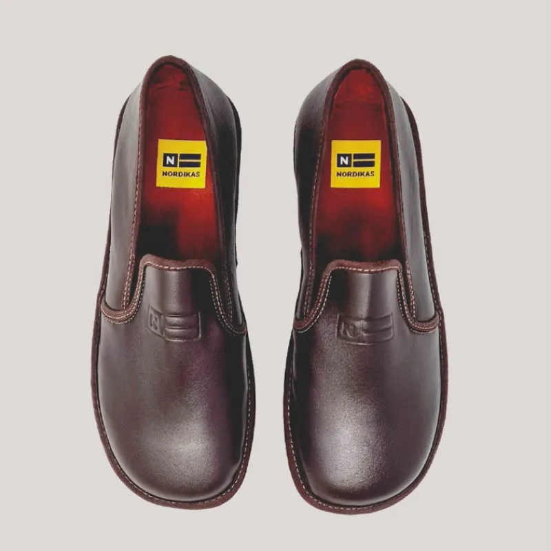 zapatilla_hombre_nordikas_cerrada_piel_moka_5.webp NORDIKAS Zapatillas De Casa*Zapatilla Hombre Cerrada Piel MOKA