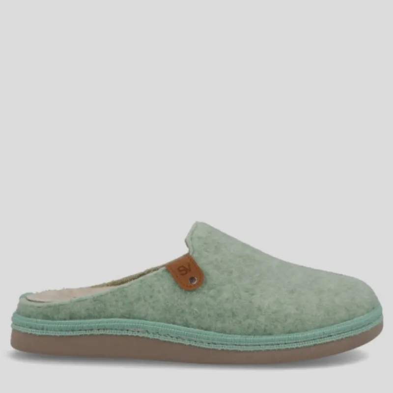 SV ZAPATILLAS Zapatillas De Casa*Zapatilla Mujer Abierta ELFO Lana AGUAMAR