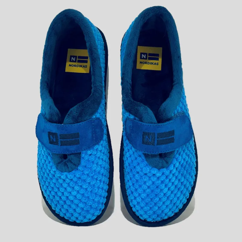 zapatilla_mujer_nordikas_cerrada_velcro_zafiro_4.webp NORDIKAS Zapatillas De Casa*Zapatilla Mujer Cerrada Velcro ZAFIRO
